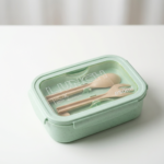 Wheat Straw Lunch Box 850mL - Green - Image 4