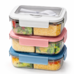 Lumo Living LeakSeal Bento Box with Phone Stand 1000/1400mL - Silver
