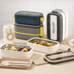 Lumo Living Stainless Steel Double-Deck Lunch Box 1400mL - Blue